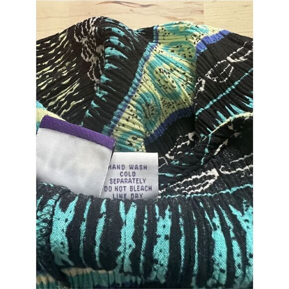 JM COLLECTION Black Blue Summer Sleeveless Stretch Maxi Shift Dress Size 3X - Picture 8 of 10